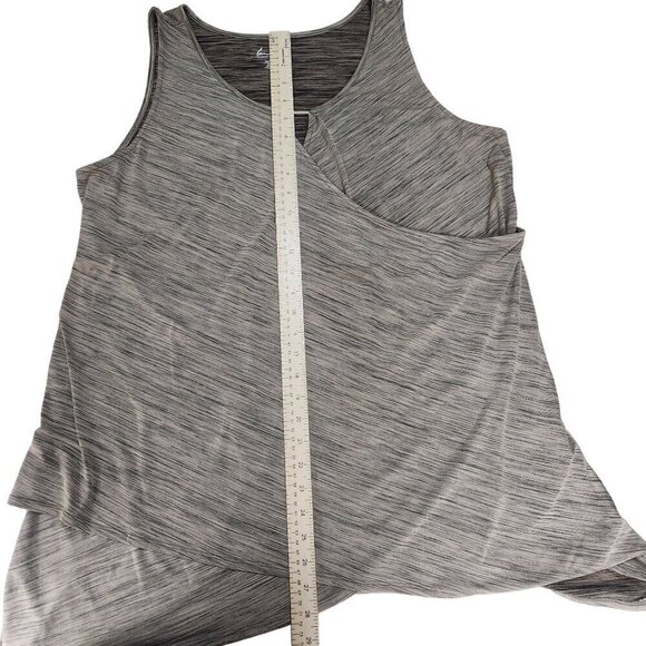 Boho Chic Lagenlook Sleeveless Keyhole Tunic Shirt Taupe Size 18/20 Lane Bryant - Picture 4 of 9